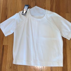 White sweater with embroidery